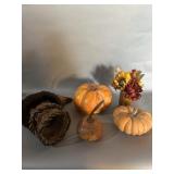 Pumpkins, Baskets, Dishes, Etc.