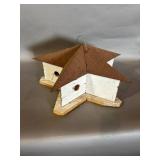 Star-Shaped Wooden Birdhouse