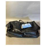 Joy Mangano Clothes It All Wheeled Leather Duffle
