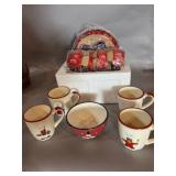 Holiday Themed Ceramic Mug and Bowl Set