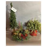 Artificial Holiday Greenery and Decor Set