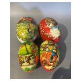 Four Lithographed Tin Easter Egg Boxes