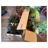 Artificial Holiday Garland and Pine