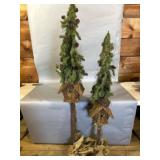 Decorative Faux Birdhouse Trees