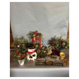 Holiday Decorations and Cookie Jar