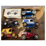 6 Die-Cast Ford Model T Cars