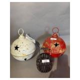 Three Metal Decorative Lanterns/Bells