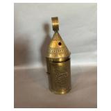 Pierced Brass Candle Lantern with Handle