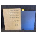 Maryland History Reference Book Lot, 2 Vols