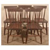 Early Pennsylvania Paint-Decorated Side Chairs