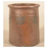 Rare Top Hat-Form 6 1/2" Black Sommerfield Crock