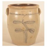 Large 6-Gal. E. Fowler Beaver, PA Stoneware Crock