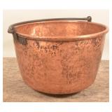 Large Copper & Iron Apple Butter Kettle