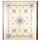 Hand-Stitched Hawaiian Applique Quilt