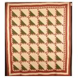 19th C. Lady of the Lake Hand-Stitched Quilt