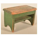 Sweet Cricket Stool w/ Unusual Shelf
