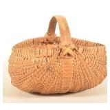 Antique Pennsylvania Splint Oak Basket
