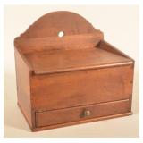Early Dovetailed Hanging Spice Cabinet