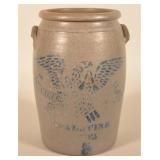 Palatine, WV 5-Gal. Eagle Pottery Stoneware Crock