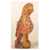 Large Carved & Painted Schimmel Parrot