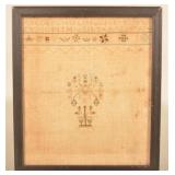 Early 1797 Needlepoint Sampler