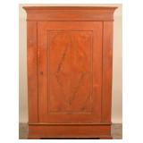 Paint-Decorated 1-Door Wardrobe