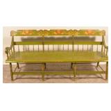 Half-Spindle-Back Pennsylvania Settle Bench
