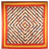 Excellent Thousand Patch Pattern Antique Quilt