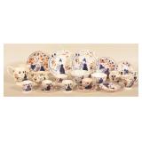 Collection of Staffordshire Gaudy Welsh China