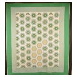 1940s Dresden Plate Vintage Quilt