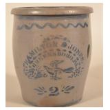Hamilton & Jones Bird In Flight Stenciled Crock