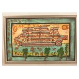 Bonnie Grilli Folk Art Painting on Board