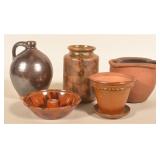 Collection of Pennsylvania Redware Incl. Flowerpot