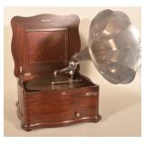 Reginaphone Serpentine Music Box w/ Phonograph