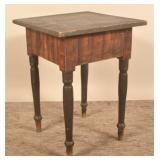 Federal Period Paint-Decorated Work Table
