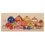 Small Collection Antique Glass Christmas Ornaments