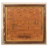 Unusual 1852 NY Crystal Palace Exhibition Sampler
