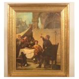 19th C. Italian Oil on Canvas Painting