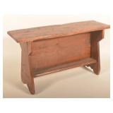 Small Pine Antique Bench
