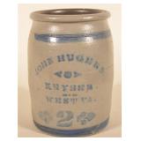Rare John Hughes Keyser, WV Stoneware Crock