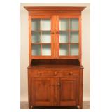 Pennsylvania 12-Pane Step-Back Dutch Cupboard