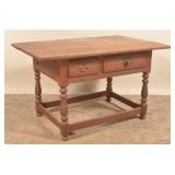 Early Walnut 3-Board Top Farm Table