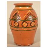Slip-Decorated Greg Shooner Redware Jar