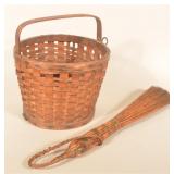 Signed Enfield Maine Penobscot Indian Apple Basket