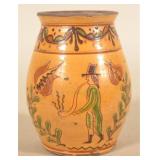Greg Shooner Sgraffito Redware Jar