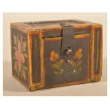 Sweet Little Paint-Decorated Puzzle Box