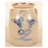 Reidinger & Caire Poughkeepsie, NY Decorated Churn