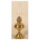 Small Antique Junior Rayo Brass Oil Lamp