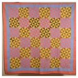 Antique Pennsylvania Pinwheel Pattern Quilt