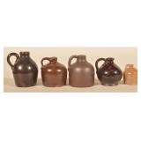 Excellent Antique Miniature Redware Jug & Others